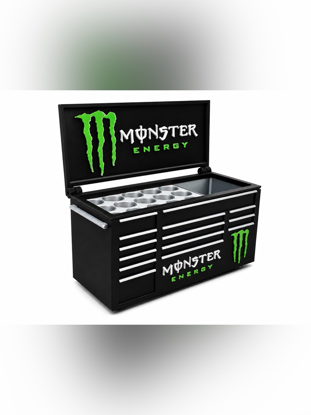 Monster Energy Mini Toolbox Pen And Trinket Holder Desk Top Organizer